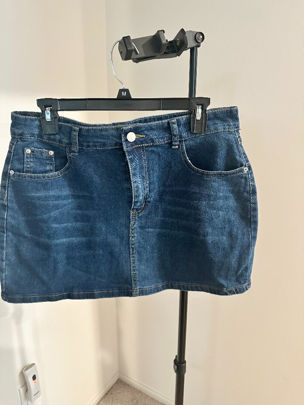 Jean Mini Skirt Size Large